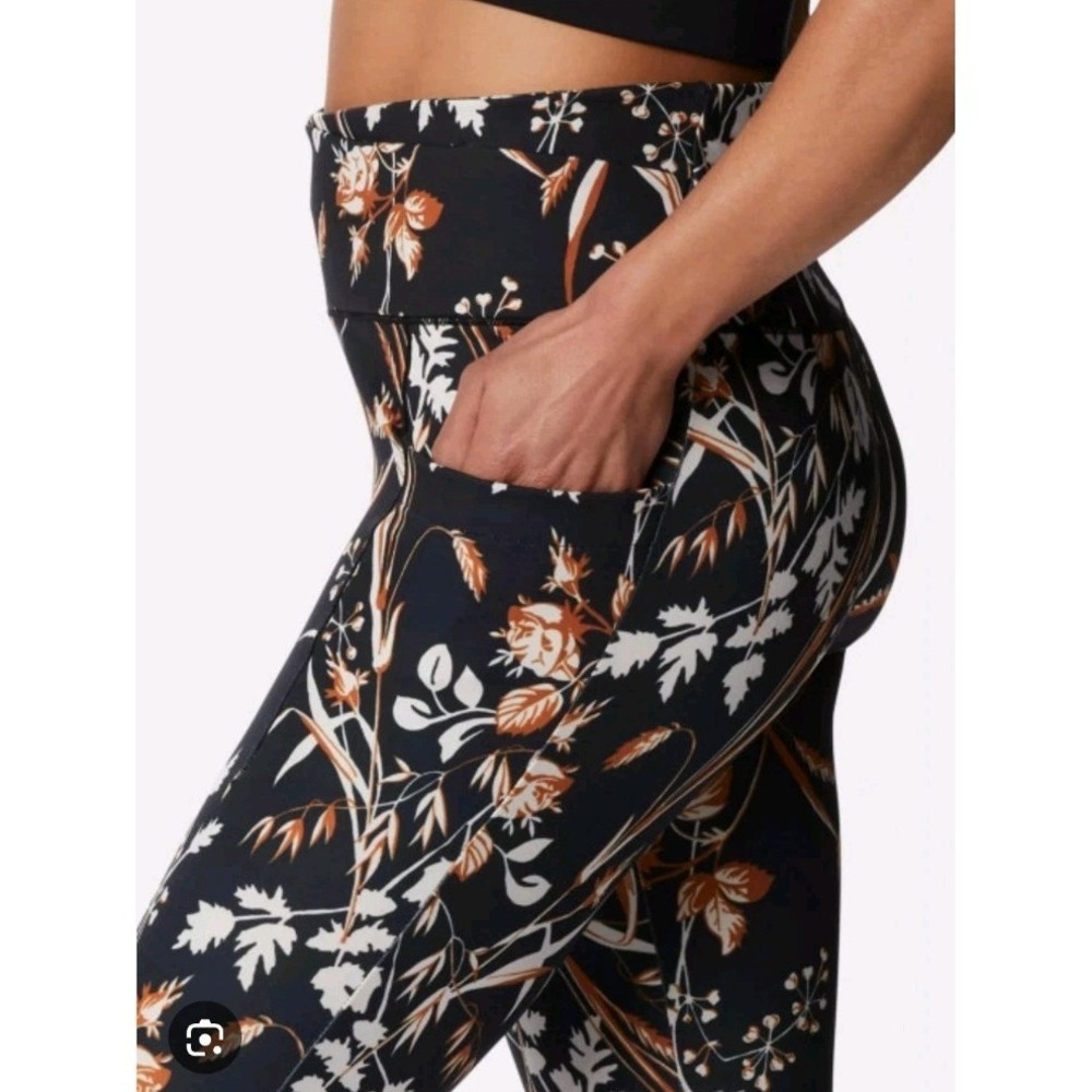 Columbia Women's 3XL Leggings‎ Yoga Pants Stretch Floral Pocket Hi Rise Athletic